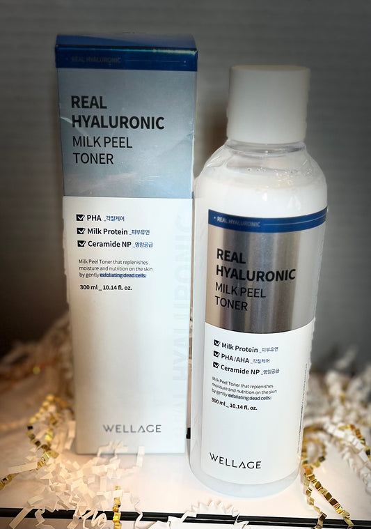 WELLAGE Real Hyaulronic Milk Peel Toner 300ml